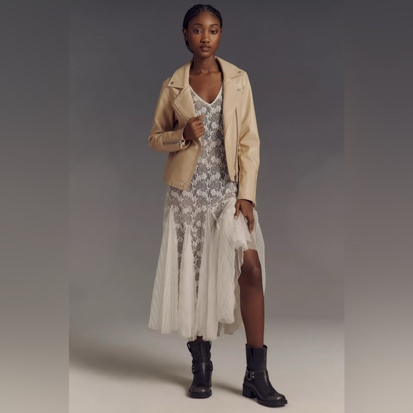 Anthropologie Faux Leather Jacket - Picture 4 of 4